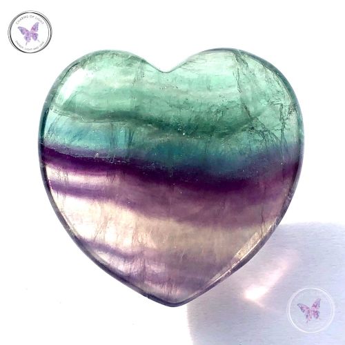 Fluorite Gemstone Crystal Heart